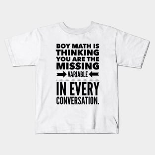 Boy Math Kids T-Shirt